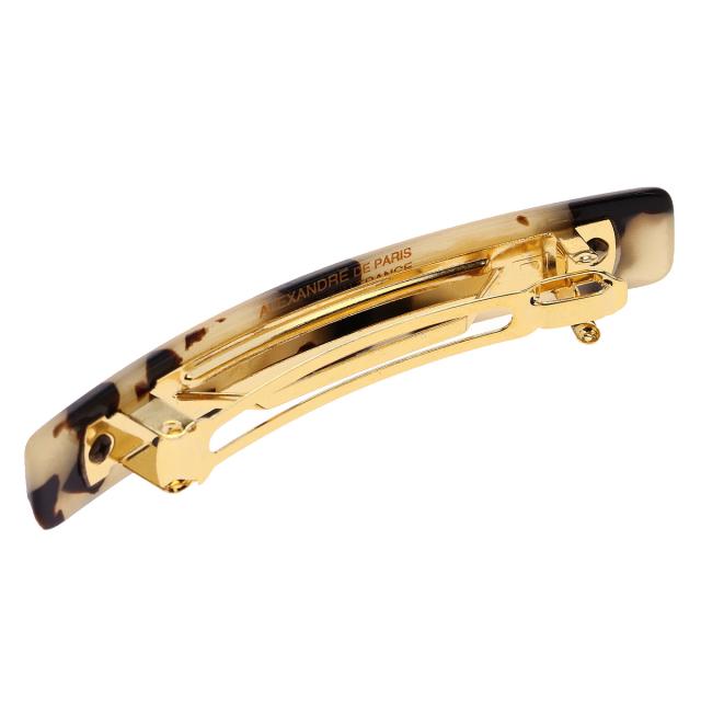 アレクサンドル ドゥ パリ バレッタ AA6-735 ALBIN BASIC CLASSIQUES ベーシック 6cm バータイプ 髪留め レディース ブラウン＋ベージュ_1