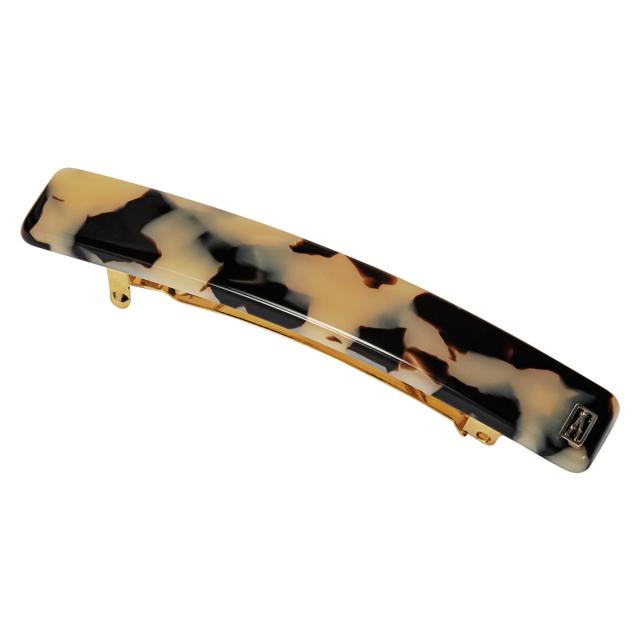 アレクサンドル ドゥ パリ バレッタ AA6-735 ALBIN BASIC CLASSIQUES ベーシック 6cm バータイプ 髪留め レディース ブラウン＋ベージュ_3