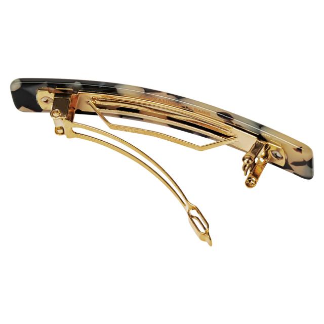 アレクサンドル ドゥ パリ バレッタ AA6-735 ALBIN BASIC CLASSIQUES ベーシック 6cm バータイプ 髪留め レディース ブラウン＋ベージュ_4