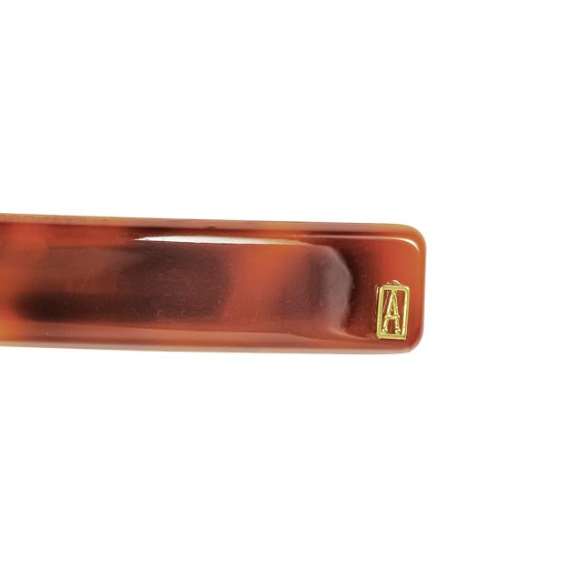 アレクサンドル ドゥ パリ バレッタ AA6-735 ECAIL BASIC CLASSIQUES ベーシック 6cm バータイプ 髪留め レディース ブラウン系マーブル_5