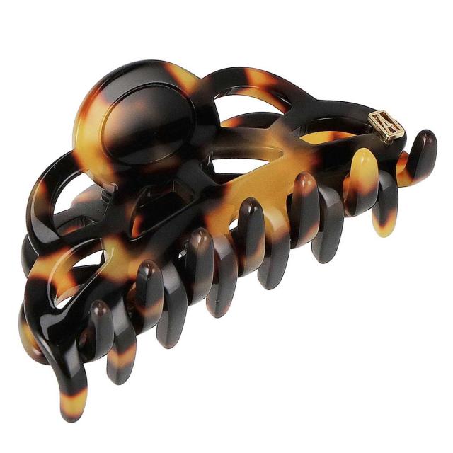 アレクサンドル ドゥ パリ ALEXANDRE DE PARIS クリップ ACCS-9361-02 TOKYO W BASIC CHANDELIER Sサイズ 髪留め ブラウン系マーブル髪ど