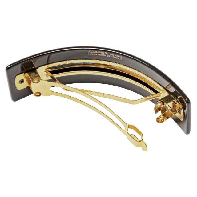 アレクサンドル ドゥ パリ バレッタ AQCH-1743 BLK ARCH アーチ 9.5cm 髪留め レディース ブラック 黒髪どめ 大人かわいい 結婚式 誕生日