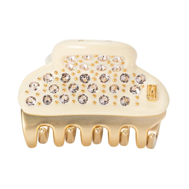 アレクサンドル ドゥ パリ ALEXANDRE DE PARIS クリップ ICC45 14339-04 IVO I1 VENDOME CLIP 4.5CM Sサイズ アイボリー髪どめ 大人かわ