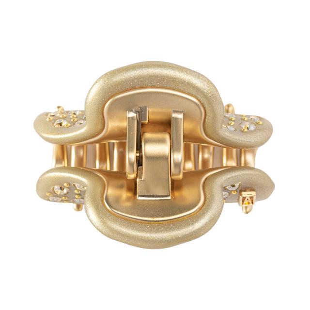 アレクサンドル ドゥ パリ ALEXANDRE DE PARIS クリップ ICC45 14339-04 PDO X3 VENDOME CLIP 4.5CM Sサイズ パールゴールド系髪どめ 大