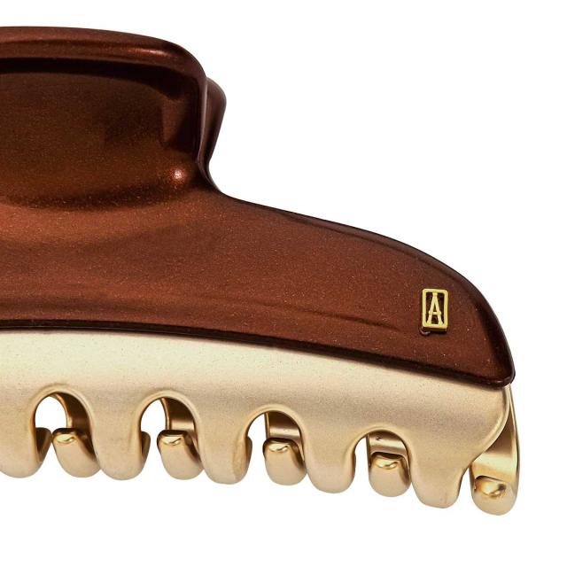 アレクサンドル ドゥ パリ ALEXANDRE DE PARIS クリップ ICCL-12832-02 BRW X4 VENDOME Lサイズ 髪留め パールブラウン髪どめ 大人かわい_5