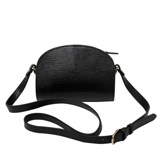 アーペーセー A.P.C. 斜め掛けバッグ ショルダーバッグ ポシェット F61392 PXBMR LZZ DEMI-LUNE MINI SHOLUDER BAG BLACK ブラック斜め掛_1