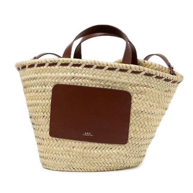 アーペーセー A.P.C. ハンドバッグ ショルダーバッグ F61586 PLAAB CAD ZOE SMALL PANIER ゾーイ NOISETTE ナチュラル+ブラウンハンドバ