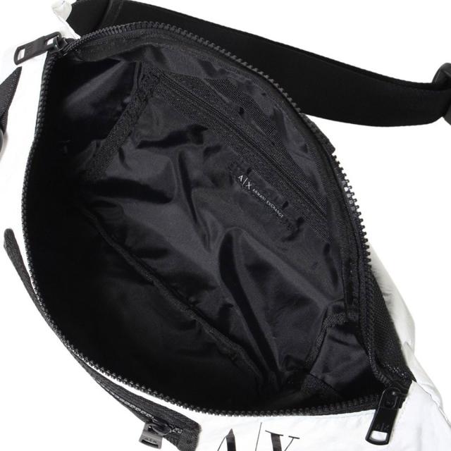 アルマーニエクスチェンジ ARMANI EXCHANGE ボディバッグ 952422 2R841 00010 ベルトバッグ ウエストポーチ ホワイト＋ブラックアルマー