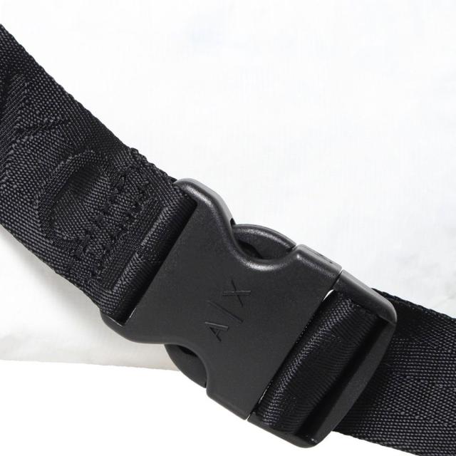 アルマーニエクスチェンジ ARMANI EXCHANGE ボディバッグ 952422 2R841 00010 ベルトバッグ ウエストポーチ ホワイト＋ブラックアルマー