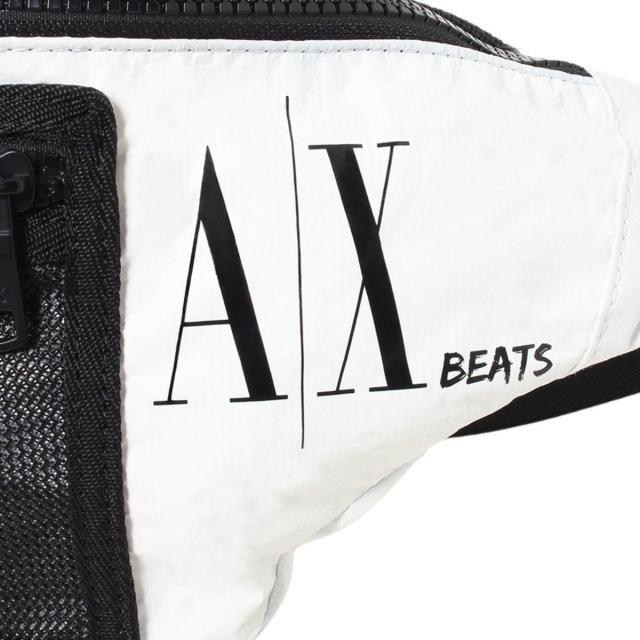 アルマーニエクスチェンジ ARMANI EXCHANGE ボディバッグ 952422 2R841 00010 ベルトバッグ ウエストポーチ ホワイト＋ブラックアルマー