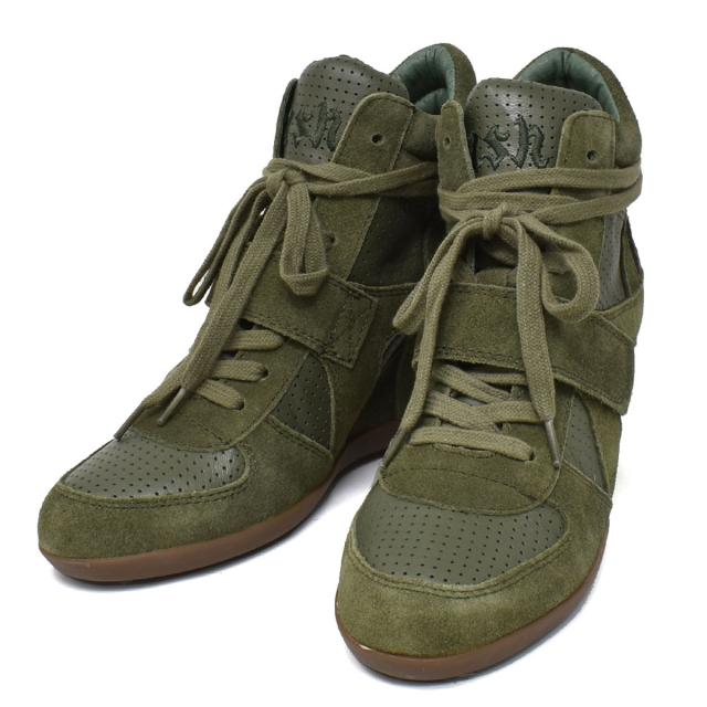 アッシュ ASH スニーカー ブーツ FW14 S 93681 005  BOWIE ボウイ ヒールスニーカー 靴 ブーツ レディース ミリタリー新品 ブーツ ブラン