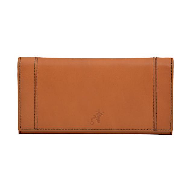 アニエスベー agnes b. アニエスベーボヤージュ 長財布 小銭入れつき 二つ折り長財布 RH03 UIZ-12 5 リザード キャメルブラウン 二つ折り