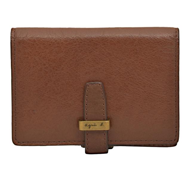 アニエスベー agnes b. アニエスベーボヤージュ agnes b. VOYAGE カードケース 名刺入れ ZH13 KMY-12 11 ブラウン カードケース 本革 レ