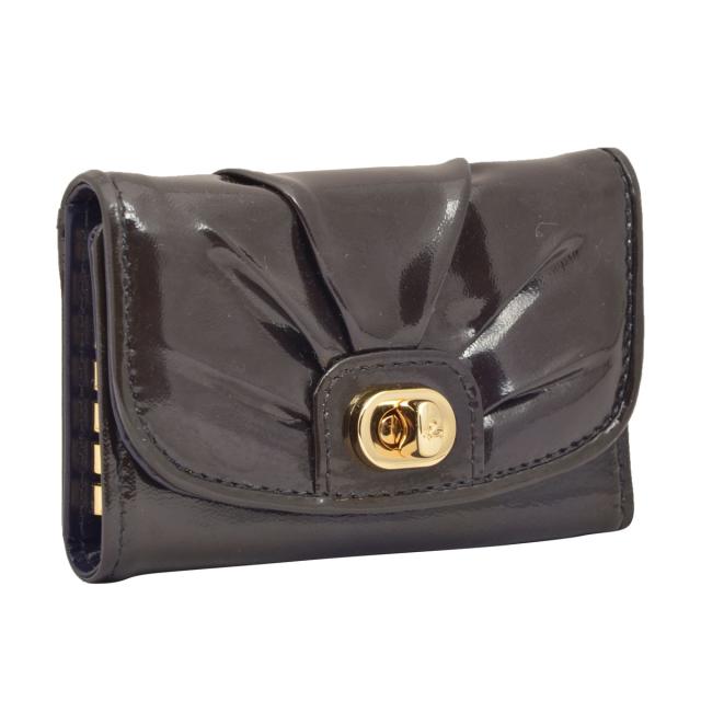 【※アウトレット※】アニエスベー agnes b. キーケース キーリング付き 6連キーケース エナメル ZW15a NMR-12 7 ブラック キーケース 本 アウトレット※】アニエスベー agnes b. キーケース キーリング付き 6連