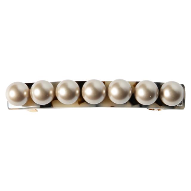 アレクサンドル ドゥ パリ ALEXANDRE DE PARIS ヘアアクセサリー バレッタ AA8 16919 03 G ALBINOS パール ベージュ系マーブル 髪どめ 大_1