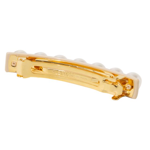 アレクサンドル ドゥ パリ ALEXANDRE DE PARIS ヘアアクセサリー バレッタ AA8 16919 03 S BEIGE AB0974 パール ベージュ 髪どめ 大人か_1