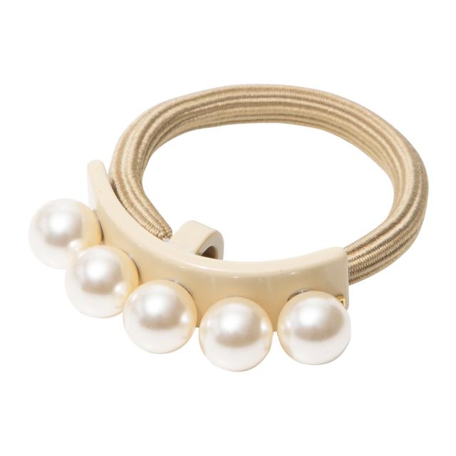 アレクサンドル ドゥ パリ ALEXANDRE DE PARIS アクセサリー ジュエリー ヘアアクセサリー ヘアゴム ADP-APY-18076-02-BEGS ポニー 髪ど