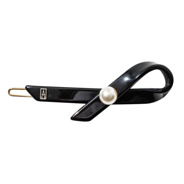 アレクサンドル ドゥ パリ ALEXANDRE DE PARIS ヘアアクセサリー バレッタ ボールピン ATB 17641 04 N NOIR パール ブラック 黒 髪どめ