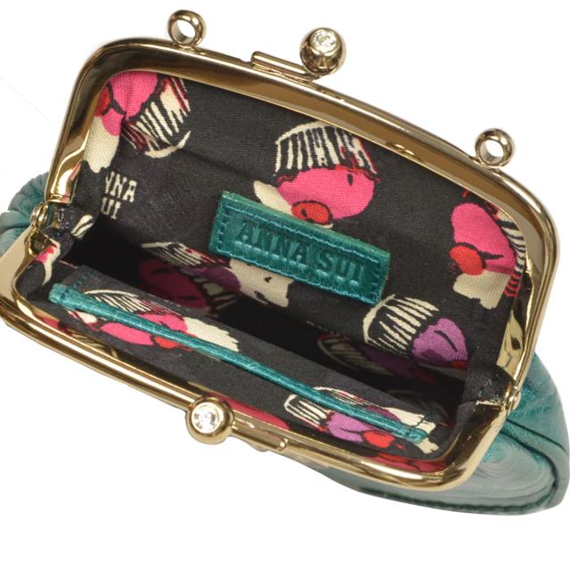 アウトレット※】アナスイ ANNA SUI チェーン付き がま口 ミニポーチ