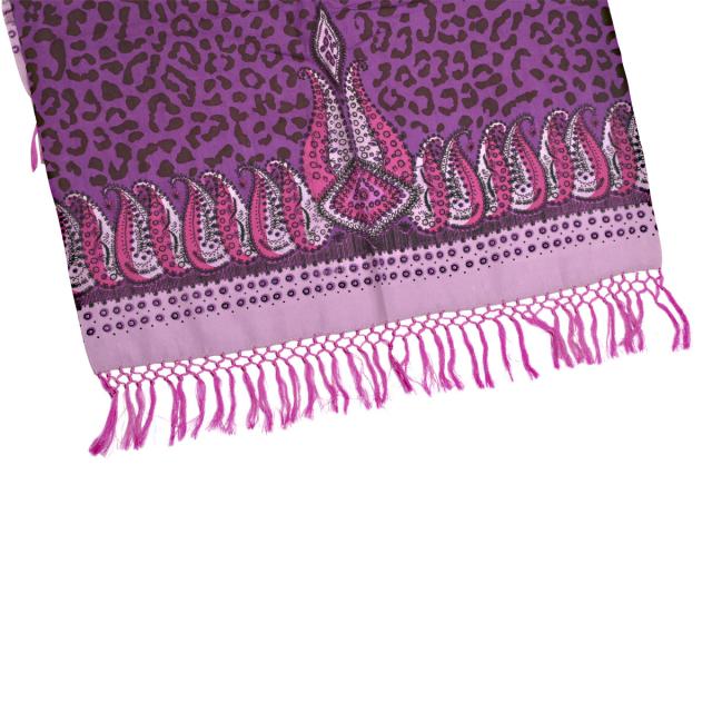 アナスイ ANNA SUI ストール ショール 毛 63028 01 25 120 レディース パープル系マルチ ストール ブランド 防寒 人気 贈り物 おしゃれ_1