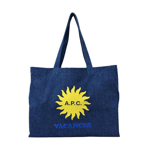 アーペーセー A.P.C. バッグ トートバッグ M61777 COGCZ IAL SHOPPING DIANE VACANCES レディース インディゴブルー a.p.c トート 人気