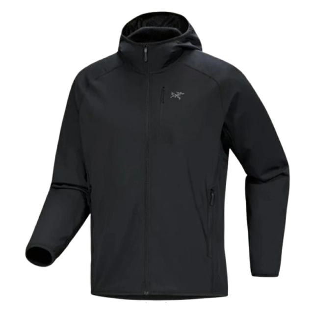 アークテリクス ARC'TERYX パーカー デルタ フーディ フリース トリムフィット アウター フード ロゴ X000007743 メンズ ブラック ブラン