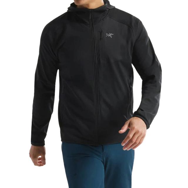 アークテリクス ARC'TERYX パーカー デルタ フーディ フリース トリムフィット アウター フード ロゴ X000007743 メンズ ブラック ブラン_7