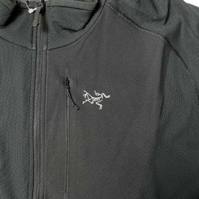 アークテリクス ARC'TERYX ジャケット フリース トリムフィット バード ロゴ アウター 重ね着 通気性 ロゴ X000009165 メンズ ブラック_2