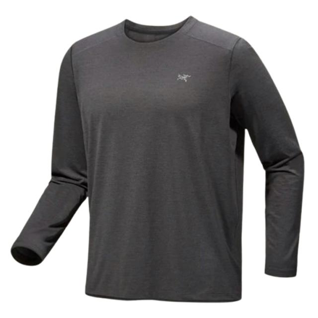 アークテリクス ARC'TERYX Tシャツ 長袖 コーマック クルーネック レギュラーフィット ロングスリーブ X000009719 メンズ グレー ブラン