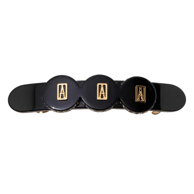 アレクサンドル ドゥ パリ ALEXANDRE DE PARIS ヘアアクセサリー バレッタ AA8-18509-04N 髪留め レディース NOIR(N) ブラック 髪どめ 大