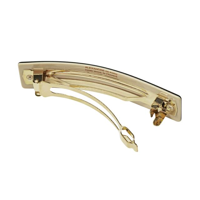 アレクサンドル ドゥ パリ ALEXANDRE DE PARIS アクセサリー ヘアアクセサリー バレッタ AA8-14277-03-VENDO 髪留め ベージュ+ブラック_1