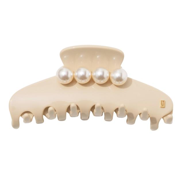 アレクサンドル ドゥ パリ ALEXANDRE DE PARIS ヘアアクセサリー クリップ ACCL-16920-03S タイムレス リズレ L BEIGE(S) ベージュ 髪ど