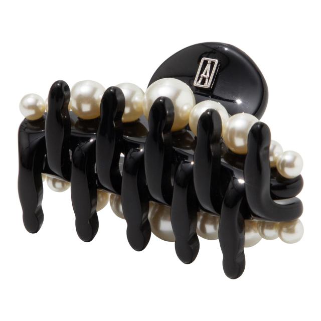 アレクサンドル ドゥ パリ ALEXANDRE DE PARIS ヘアアクセサリー クリップ ACCS-18010-03N リズレ S クリップ NOIR(N) ブラック 髪どめ_2