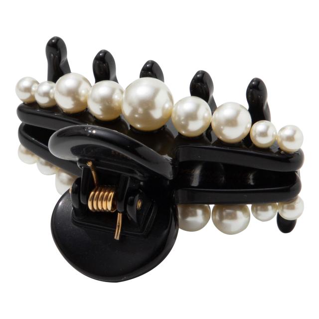 アレクサンドル ドゥ パリ ALEXANDRE DE PARIS ヘアアクセサリー クリップ ACCS-18010-03N リズレ S クリップ NOIR(N) ブラック 髪どめ_3