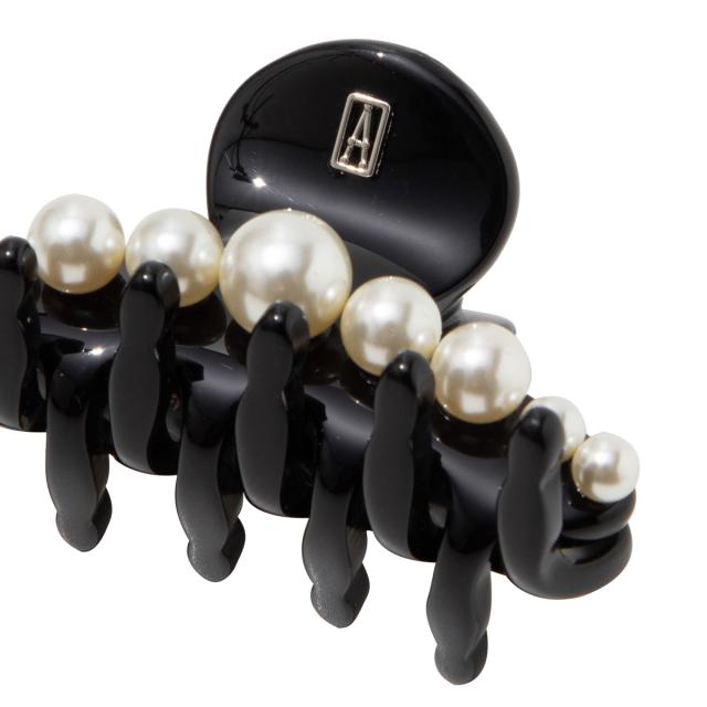 アレクサンドル ドゥ パリ ALEXANDRE DE PARIS ヘアアクセサリー クリップ ACCS-18010-03N リズレ S クリップ NOIR(N) ブラック 髪どめ_5