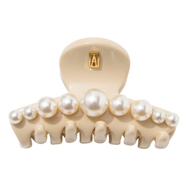 アレクサンドル ドゥ パリ ALEXANDRE DE PARIS ヘアアクセサリー クリップ ACCS-18010-03S974 リズレ S クリップ BEIGE(S) ベージュ 髪ど