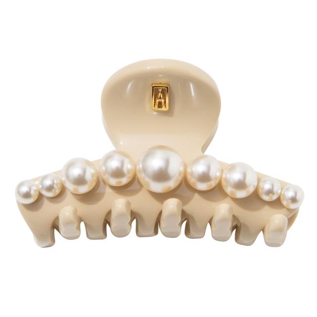 アレクサンドル ドゥ パリ ALEXANDRE DE PARIS ヘアアクセサリー クリップ ACCS-18010-03S974 リズレ S クリップ BEIGE(S) ベージュ 髪ど_1