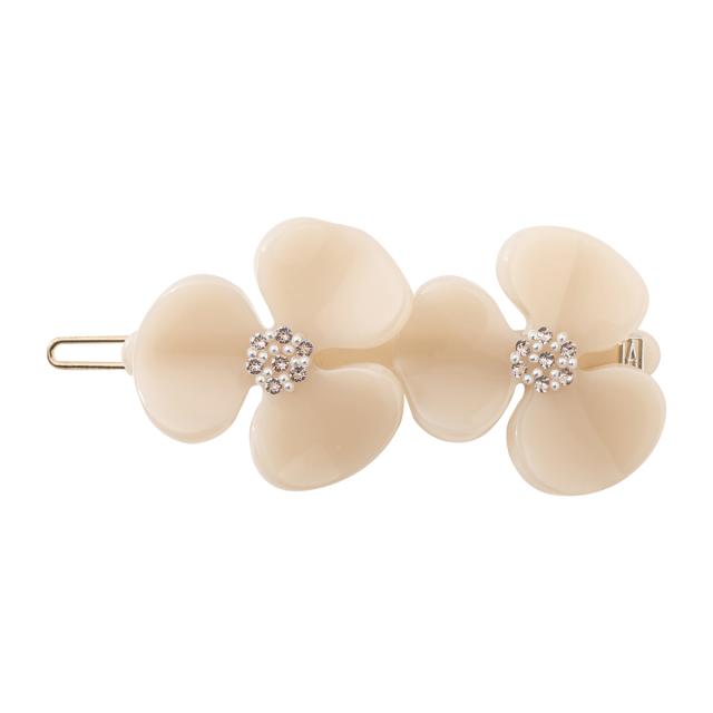 アレクサンドル ドゥ パリ ALEXANDRE DE PARIS アクセサリー ヘアアクセサリー ヘアピン カメリア ATB-1873-59S787 髪留め ベージュ 髪ど