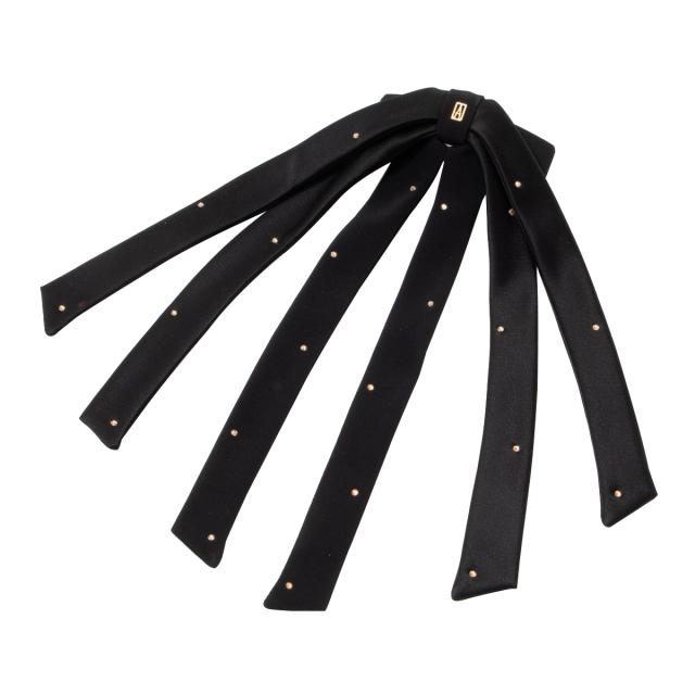 アレクサンドル ドゥ パリ ALEXANDRE DE PARIS ヘアアクセサリー バレッタ リボン TA8-6T-P25N 髪留め レディース NOIR(N) ブラック 髪ど