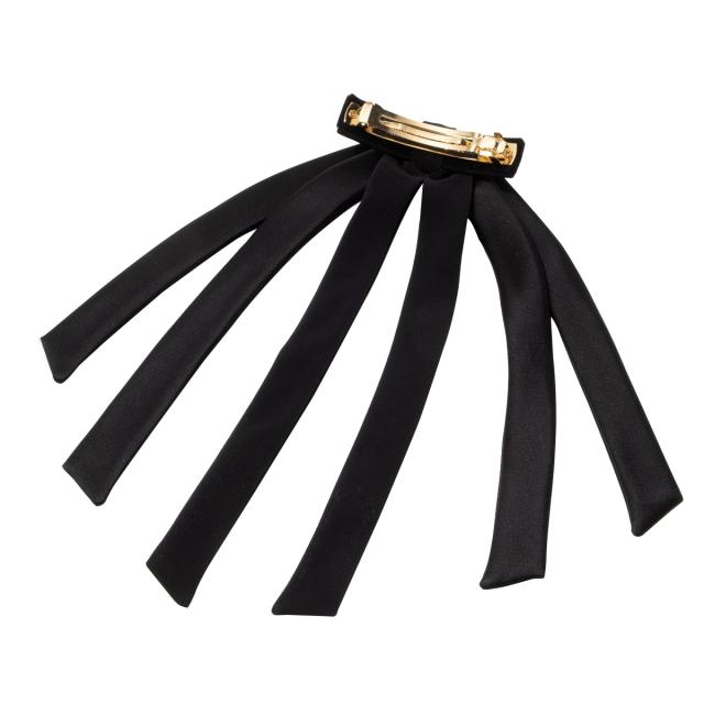 アレクサンドル ドゥ パリ ALEXANDRE DE PARIS ヘアアクセサリー バレッタ リボン TA8-6T-P25N 髪留め レディース NOIR(N) ブラック 髪ど_1