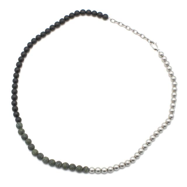 アルマーニエクスチェンジ ARMANI EXCHANGE ネックレス アクセサリー AXG0140040 メンズ マットシルバー+ブラック+グリーン ネックレス