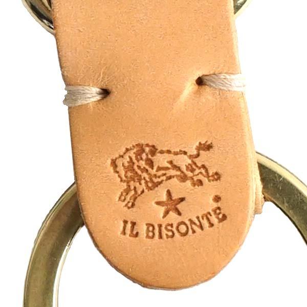 イルビゾンテ IL BISONTE キーリング C0551 120 NATURAL キーホルダー 本革 ベージュ_2