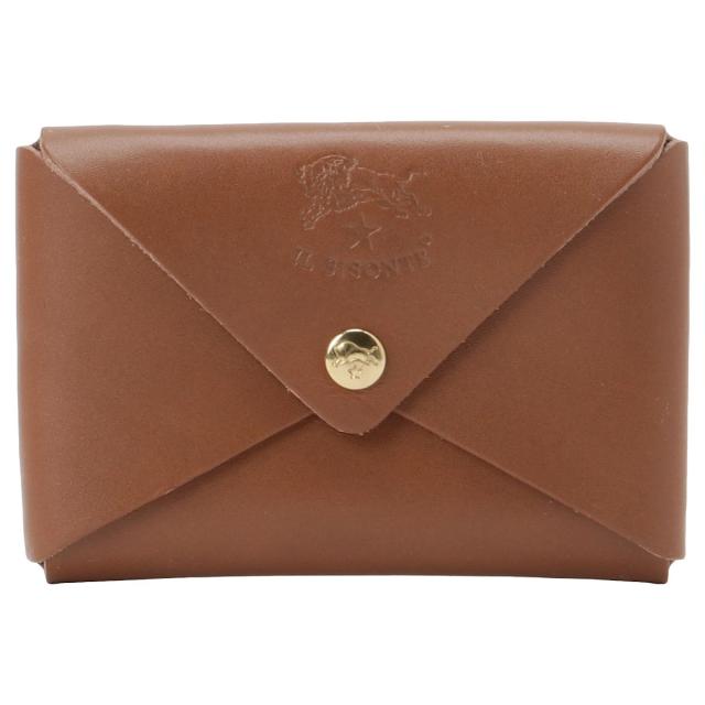 イルビゾンテ IL BISONTE カードケース 名刺入れ SCC031 PG0001 BW259B bcil00417l カードホルダー 本革 CHOCOLATE チョコレートカードケ
