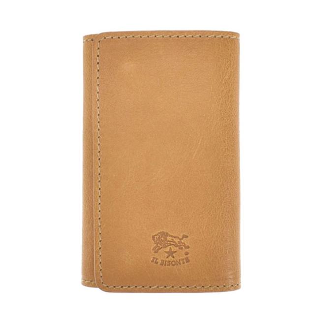 イルビゾンテ ilbisonte キーケース 6連 SKH142 PO0001 NA178 本革 NATURALE ベージュブラウン系キーケース ブランド おしゃれ プレゼンの通販は