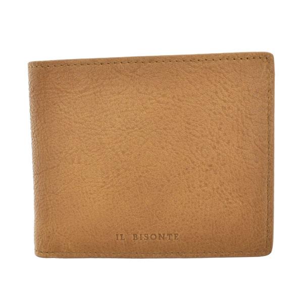 イルビゾンテ 二つ折り財布 SBW060 P NA252C 小銭入れ付 二つ折り 財布 NATURALE ベージュ系ilbisonte 財布 小銭入れ有り ブランド プレ