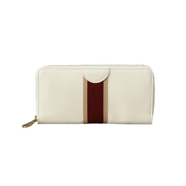 イル ビゾンテ IL BISONTE SMALL WALLET 拭き取れる （BIANCO LATTE） 