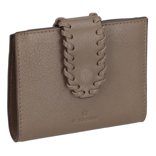 イルビゾンテ IL BISONTE 財布 二つ折り財布 折りたたみ財布 小銭入れなし SSW017 PV0001 GY103B レディース メンズ ユニセックス グレー