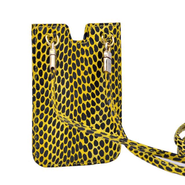 ヴィヴィアンウエストウッド モバイルケース 5724VV147 PICCOLA PELLETTERIA SNAKE モバイルポーチ ポシェット GIALLO イエロー系スネーク_3