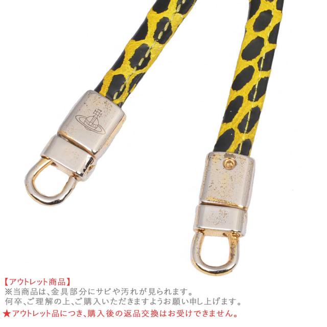 ヴィヴィアンウエストウッド モバイルケース 5724VV147 PICCOLA PELLETTERIA SNAKE モバイルポーチ ポシェット GIALLO イエロー系スネーク_4