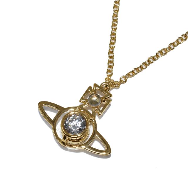 ヴィヴィアン ウエストウッド ネックレス 63020102 R102 CN NORA PENDANT ノーラ ペンダント ゴールド＋クリア ヴィヴィアン ネックレス 誕生日 クリスマス プレゼント ネックレス ブランド オーブ ペンダント プレゼント 女性の通販は